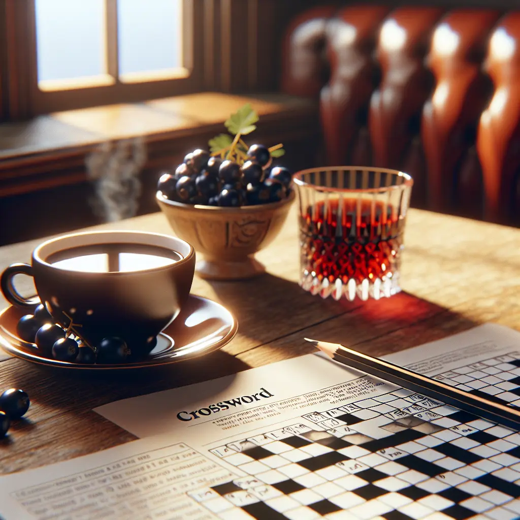 Løsningsliste til Solbærlikør Krydsord